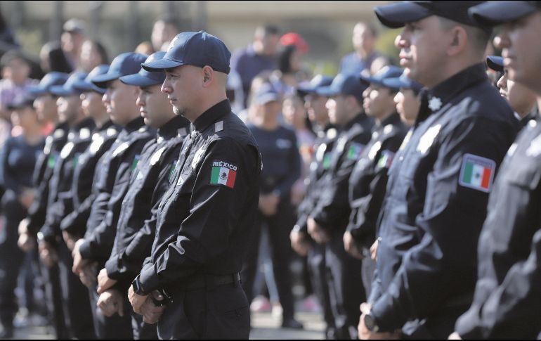 Policías participan en programas de capacitación y profesionalización para fortalecer la seguridad en todo México. EL INFORMADOR/ Archivo
