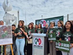 Laura Haro afirmó que el PRI continuará apostando por la defensa de Colomos. EL INFORMADOR/ R. Bobadilla 