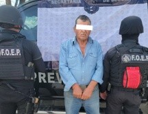 Javier 'N' estaba aparentemente escondido entre la maleza cuando los uniformados lo detectaron. ESPECIAL/Secretaría de Seguridad Jalisco