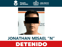 Gracias a labores de investigación e inteligencia, se obtuvo la identificación y ubicación del señalado, quien fue capturado en una colonia de Guadalajara. ESPECIAL / Fiscalía de Jalisco