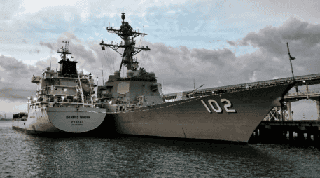 El USS Jason Dunham forma parte de las operaciones de seguridad marítima de Estados Unidos en el Caribe sur. AFP / ARCHIVO