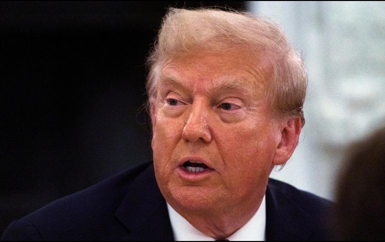 Trump acusó a China de “conspirar contra Estados Unidos” junto a Rusia y Corea del Norte. EFE/W. OLIVER