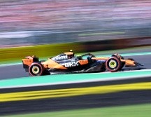 El inglés Lando Norris (McLaren), que ya había sido el más rápido ayer viernes, marcó el mejor tiempo este sábado. EFE / D. Dal Zennaro