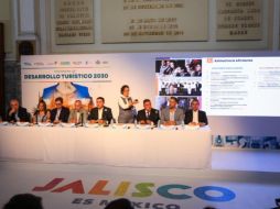 La presentación del Programa de Desarrollo Turístico de Jalisco 2030 se realizó en Palacio de Gobierno. EL INFORMADOR / J. ACOSTA