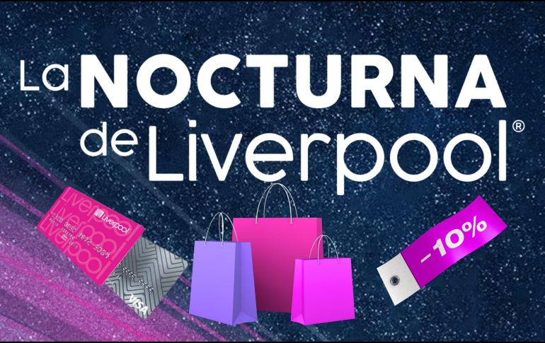 Si se está buscando obtener un descuento adicional de hasta el 10%, es bueno saber que durante la próxima Venta Nocturna de Liverpool, la cadena comercial ofrecerá un beneficio exclusivo. ESPECIAL / Liverpool y CANVA