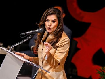 La presidenta insistió en el tema de corresponsabilidad entre la ciudadanía y el gobierno para lograr las metas planteadas en su administración y lograr consolidar a Guadalajara como una ciudad segura. EL INFORMADOR / A. Navarro