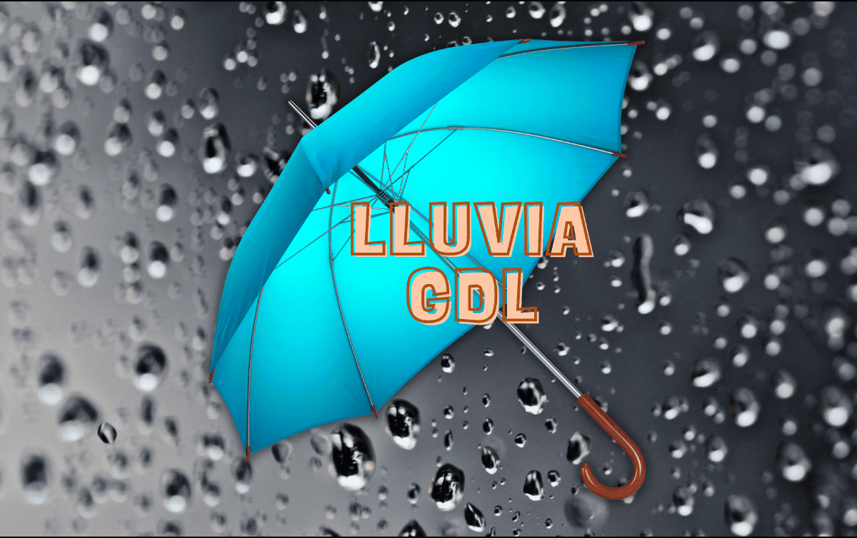 El pronóstico de lluvia para este martes en Guadalajara es del 48 por ciento, pero será más probable durante la tarde - noche. ESPECIAL / CANVA