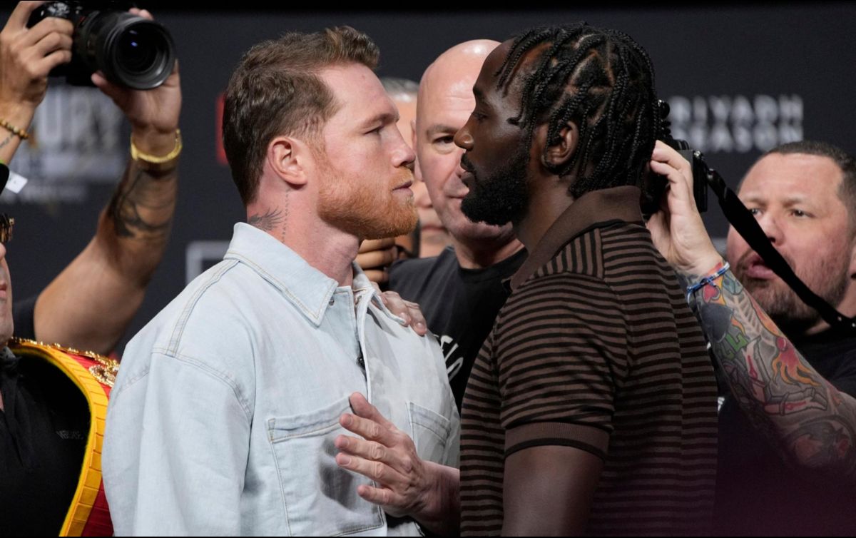 Canelo y Crawford  ya tuvieron su primer careo en Las Vegas. AP/J. Locher