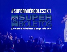 Estos 44 conciertos en Super Boletos se encuentran al 2x1 solo el día de hoy 10 de septiembre. EL INFORMADOR / ARCHIVO