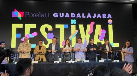 Durante la inauguración de Pixelatl, Verónica Delgadillo, subrayó el papel que juegan los jóvenes en el fortalecimiento de este ecosistema creativo. EL INFORMADOR / H. Navarro