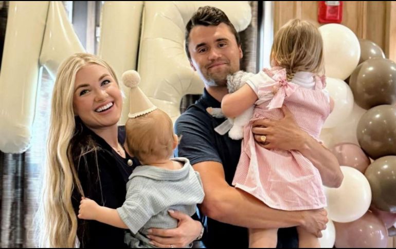 Durante sus cuatro años de matrimonio, Charlie Kirk y su esposa tuvieron dos hijos. INSTAGRAM/@charliekirk1776