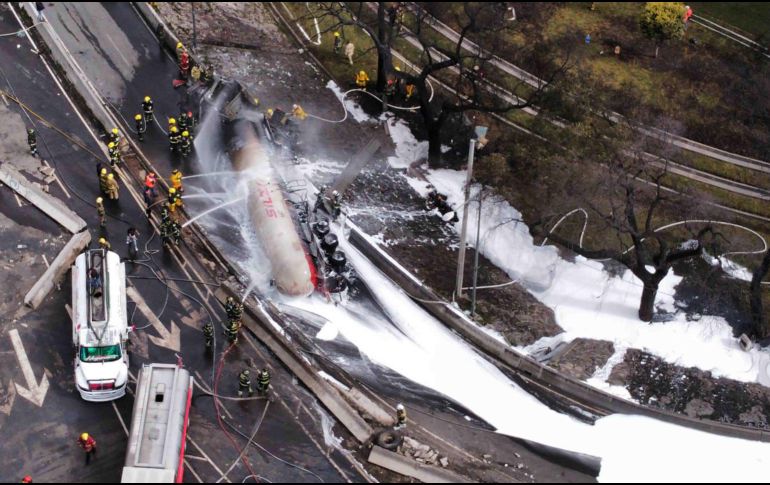 La explosión se registró abajo del puente de la Concordia en la alcaldía Iztapalapa. SUN / J. WILLIAMS