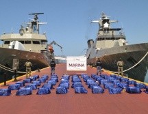 Más de 48 toneladas de drogas han sido aseguradas en la mar durante el gobierno de Claudia Sheinbaum. X/OHarfuch