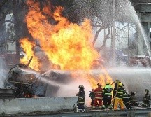 El accidente ocurrió en la carretera que conecta la Ciudad de México con Puebla, a la altura del municipio más poblado de la capital, Iztapalapa. SUN/V. Rosas