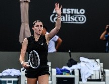 La francesa se mostró confiada, quebrando en momentos clave y resistiendo la presión de Mertens. EL INFORMADOR/ A. NAVARRO.