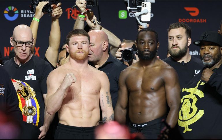 La pelea entre Saúl Álvarez y Terence Crawford sólo será transmitida por Netflix. EFE/O. Guzmán