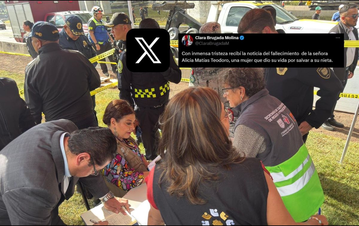 Clara Brugada dedicó un mensaje en redes sociales por la muerte de Alicia Matías Teodoro. ESPEXIAL / X: @ClaraBrugadaM