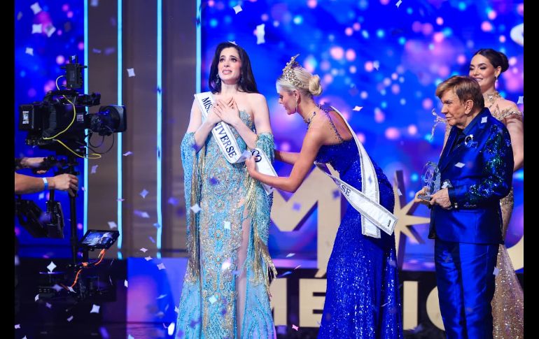 La representante de Tabasco, Fátima Bosch se coronó este sábado como Miss Universo México 2025. EL INFORMADOR/ J. ACOSTA