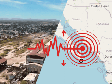 El temblor más fuerte se registró cerca de Los Mochis, Sinaloa. ESPECIAL / Sistema Sismológico Nacional / X / @Claudiashein