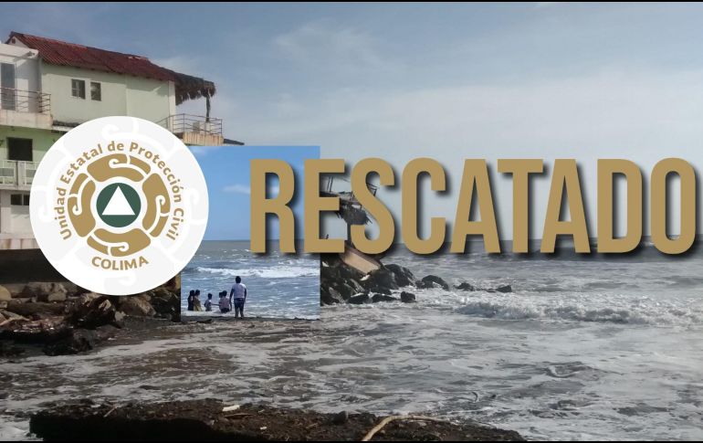 Guardavidas de Colima lograron el rescate de un sujeto en el municipio de Armería. NTX / ARCHIVO