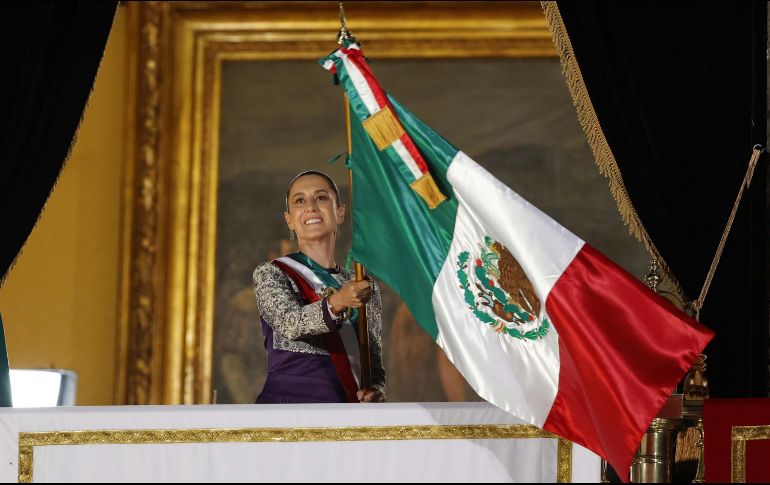 En las arengas de Sheinbaum destacaron la mención a las heroínas anónimas y conceptos como democracia y justicia. SUN/D. Simón