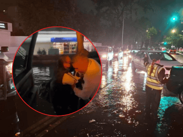 Gracias a la rápida atención de la autoridad, la mujer se reporta ilesa. ESPECIAL/Policía Vial Jalisco