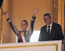La presencia de Jesús María Tarriba en el Grito de Independencia generó preguntas sobre su papel junto a la presidenta. EFE/ M. Guzmán
