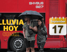 El día de hoy, 17 de septiembre,  se prevén lluvias puntuales fuertes en la Ciudad de México. SUN/ ARCHIVO