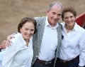 Susana Rodríguez Romero, Alonso Rodríguez y Laura Rodríguez durante la segunda corrida de la Temporada Grande en la Plaza de Toros Nuevo Progreso. GENTE BIEN JALISCO / C. Jimeno