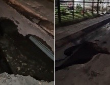 Se colocaron señalamientos para evitar una accidente por parte de los vehículos que transiten por la zona. ESPECIAL