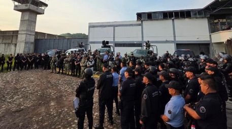 La revisión estuvo coordinada por la Policía Estatal Penitenciaria, y en conjunto con la Guardia Nacional, Marina y Defensa. ESPECIAL