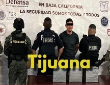 El sujeto fue detenido con un cargamento de casi 10 kilos de droga sintética. ESPECIAL / Secretaría de Seguridad Ciudadana Baja California