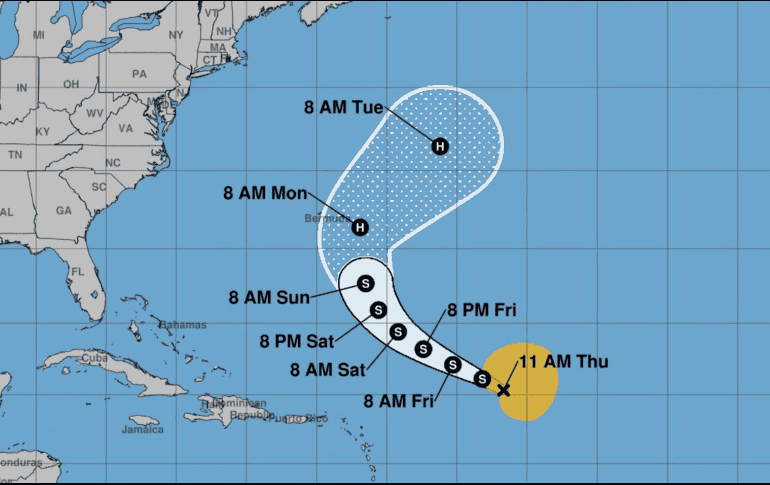 Hasta ahora suman siete ciclones este año en el Atlántico: el huracán Erin, y las tormentas Andrea, Barry, Dexter, Fernand y Chantal. EFE