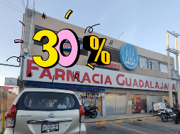 Farmacias Guadalajara, ofrece hoy, 23 de septiembre, ofertas del 30% en productos seleccionados. EL INFORMADOR/ ARCHIVO