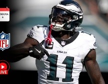 Jugadores de la NFL durante un partido de temporada regular 2025, que en su Semana 4 ofrece duelos estelares para la afición mexicana. AP / M. Slocum