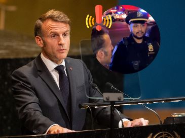 El auto de Macron se quedó atorado en las calles de Nueva York y debió terminar su trayecto a pie. EFE / ARCHIVO