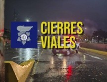 Estas vialidades se encuentran cerradas por inundación tras la tormenta del día de ayer. ESPECIAL / Policía Vial Jalisco