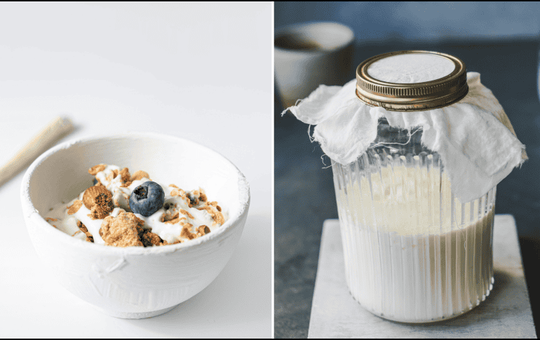 El kéfir se elabora a partir de leche o de agua y se caracteriza por ser una bebida probiótica. UNSPLASH/ N. Nattaq/ UNSPLASH/ Anshu