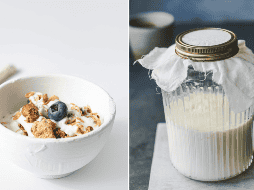 El kéfir se elabora a partir de leche o de agua y se caracteriza por ser una bebida probiótica. UNSPLASH/ N. Nattaq/ UNSPLASH/ Anshu