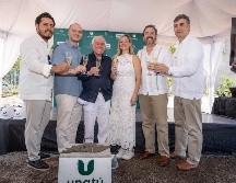 Giovanni González, Luis Armando Cantú, Armando Cantú, Alejandra Vergara, Carlos de Obeso y Rodrigo Díaz del Castillo. GENTE BIEN JALISCO / A. Rodríguez
