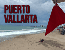 Autoridades vallartenses piden a la población no ingresar al mar; las condiciones climáticas no han mejorado en las últimas horas. ESPECIAL / Protección Civil y Bomeros de Puerto Vallarta