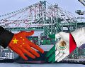 El gigante asiático es el mayor exportador a México sin acuerdo comercial y ha ganado terreno sobre todo en el sector automotriz. ESPECIAL / AFP y CANVA