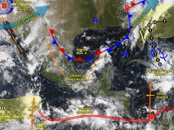 Estas condiciones podrían provocar crecidas en ríos y arroyos, deslaves e inundaciones en zonas bajas. ESPECIAL/ SMN.