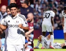 Pese a que Fulham intentó controlar el partido, Aston Villa marcó un dominio después de la salida de Jiménez. ESPECIAL / AP/AFP