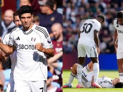 Pese a que Fulham intentó controlar el partido, Aston Villa marcó un dominio después de la salida de Jiménez. ESPECIAL / AP/AFP