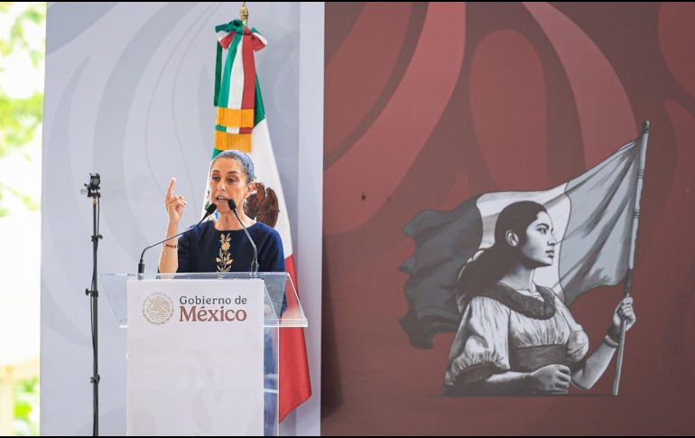 Claudia Sheinbaum refirió durante su visita a Jalisco que dos mil 250 escuelas de educación básica y 117 preparatorias reciben recurso a través de La Escuela es Nuestra. EL INFORMADOR / J. ACOSTA