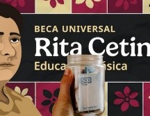 La Beca Rita Cetina continúa con la entrega de apoyos a estudiantes de secundaria en México. ESPECIAL / CANVA y Programas del Bienestar