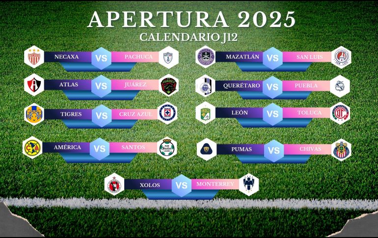 Todos los interesados en ver la J12 deben estar al pendiente a las transmisiones, ya que varios juegos se verán solo en streaming, mientras que otros estarán disponibles en televisión abierta y de paga. ESPECIAL / CANVA