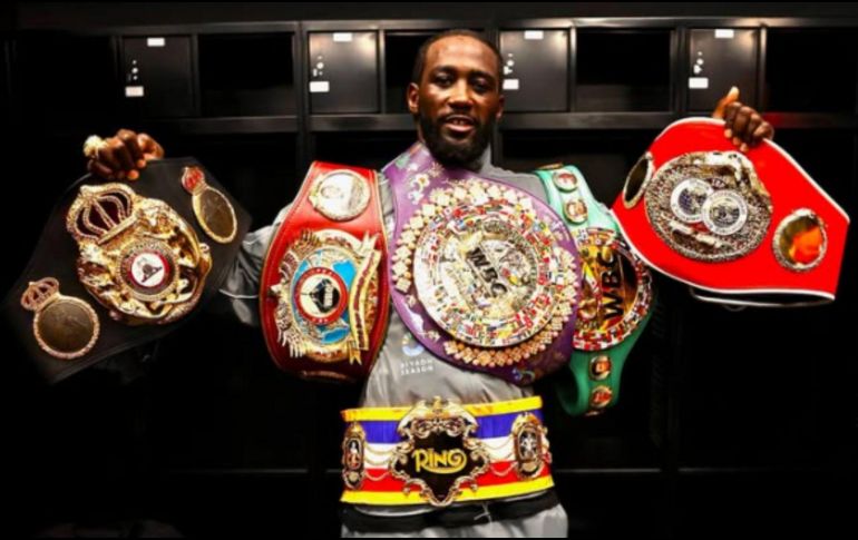 Crawford se convirtió en el primer boxeador masculino en la era de los cuatro cinturones en lograr campeonatos indiscutidos en tres categorías. INSTAGRAM/ @tbudcrawford