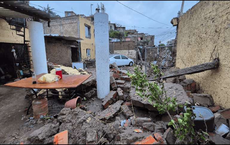 Afectaciones por la tormenta de la tarde del lunes 29 de septiembre en La Martinica. EL INFORMADOR/M. Hernández